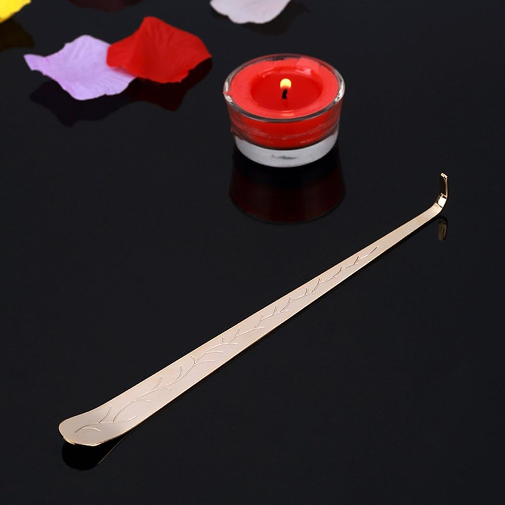 3-in-1 Candle Accessory Set - Wick Trimmer, Snuffer, and Dipper in Elegant Champagne Gold Gift Packaging for Candle Enthusiasts