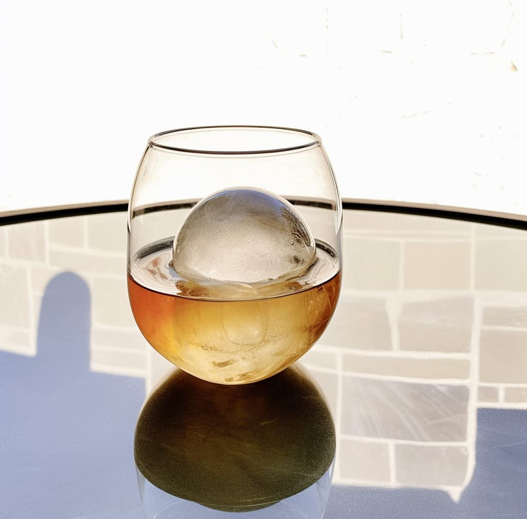 Premium Silicone Ice Cube Tray and Large Molds for Whiskey - Slow-Melting, Plastic-Free, Effortless Release, Perfect for Gifting and Enhancing Cocktails