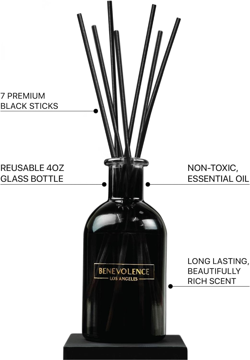 Reed Diffuser Set with Rose & Sandalwood Aromatherapy Fragrance | Elegant Home Décor Gift Box for Relaxation and Scent Enhancement