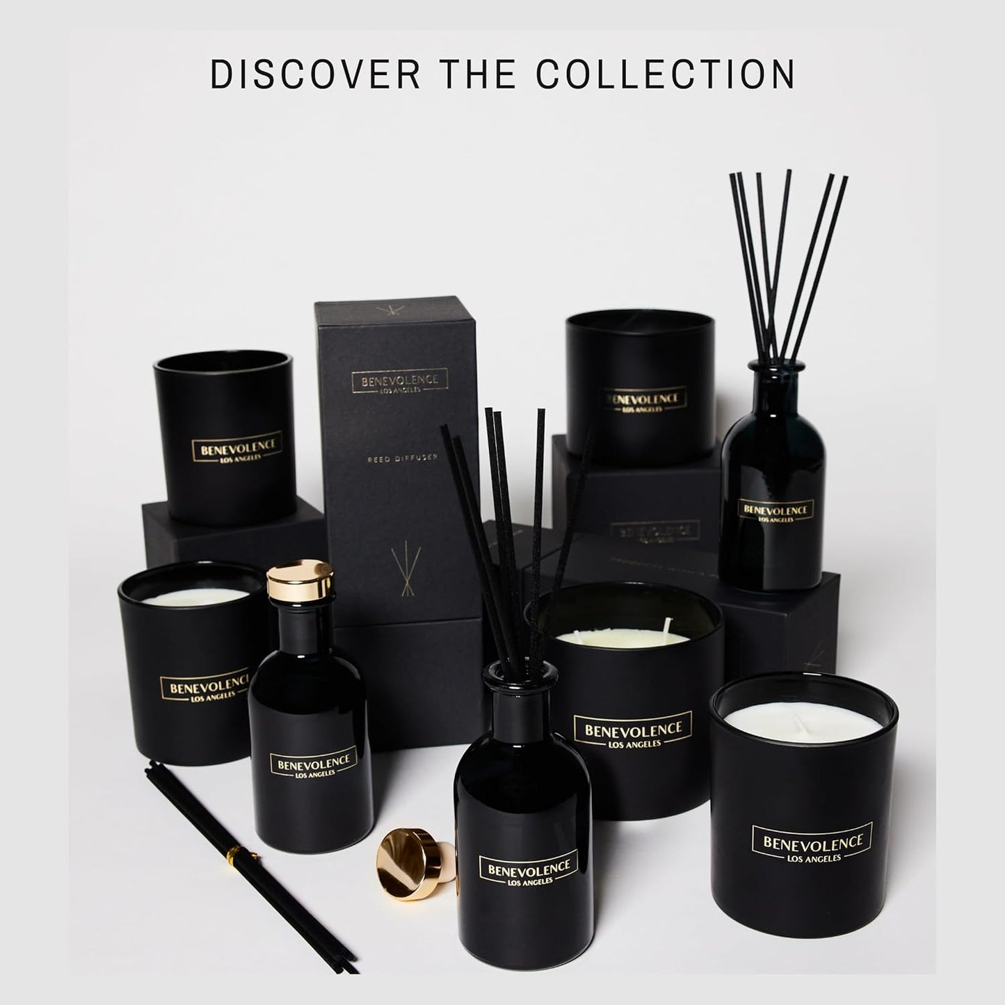 Reed Diffuser Set with Rose & Sandalwood Aromatherapy Fragrance | Elegant Home Décor Gift Box for Relaxation and Scent Enhancement