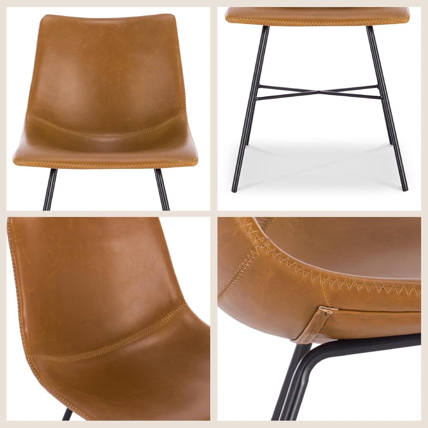 Paxton Dining Chairs, Set of 2 in Tan