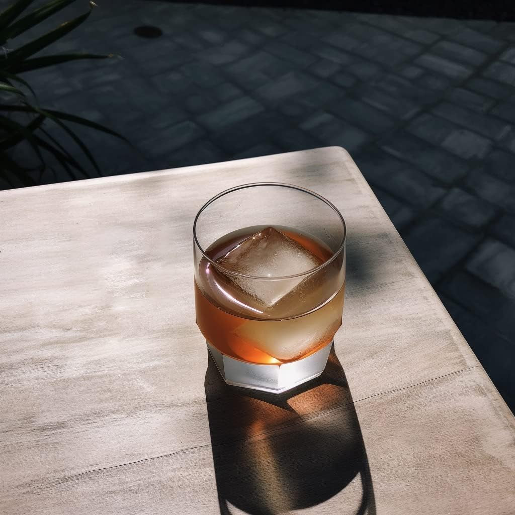Premium Silicone Ice Cube Tray and Large Molds for Whiskey - Slow-Melting, Plastic-Free, Effortless Release, Perfect for Gifting and Enhancing Cocktails