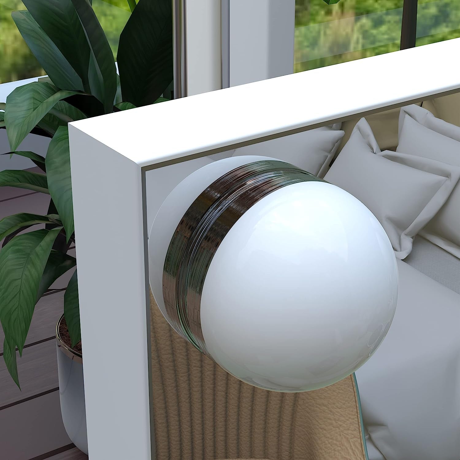 LED Lighted Vanity Mirror with Touch Control - Versatile Makeup Mirror for Dressing Table or Wall Mount