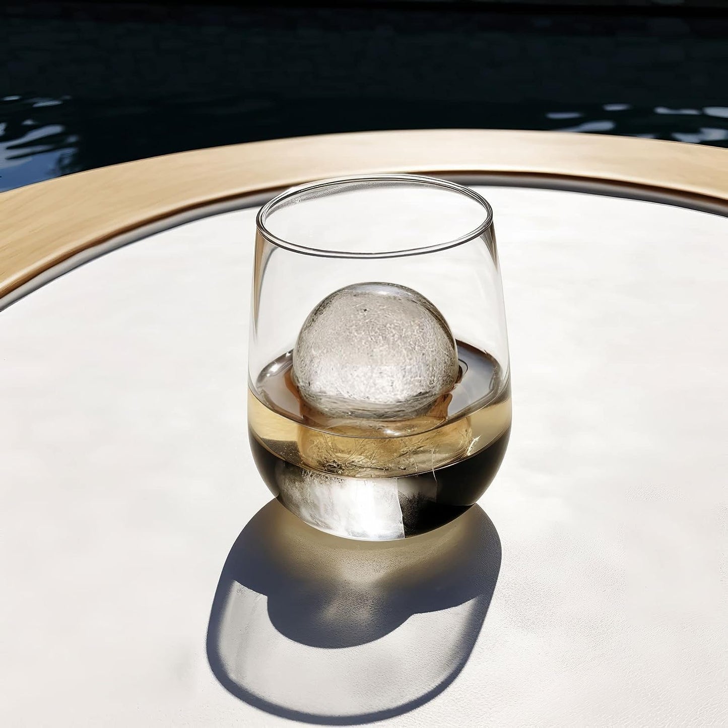 Premium Silicone Ice Cube Tray and Large Molds for Whiskey - Slow-Melting, Plastic-Free, Effortless Release, Perfect for Gifting and Enhancing Cocktails