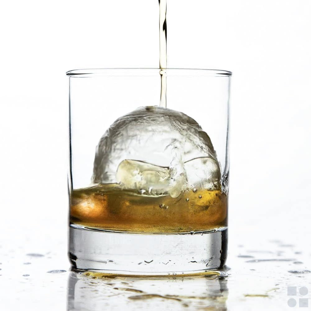 Premium Silicone Ice Cube Tray and Large Molds for Whiskey - Slow-Melting, Plastic-Free, Effortless Release, Perfect for Gifting and Enhancing Cocktails
