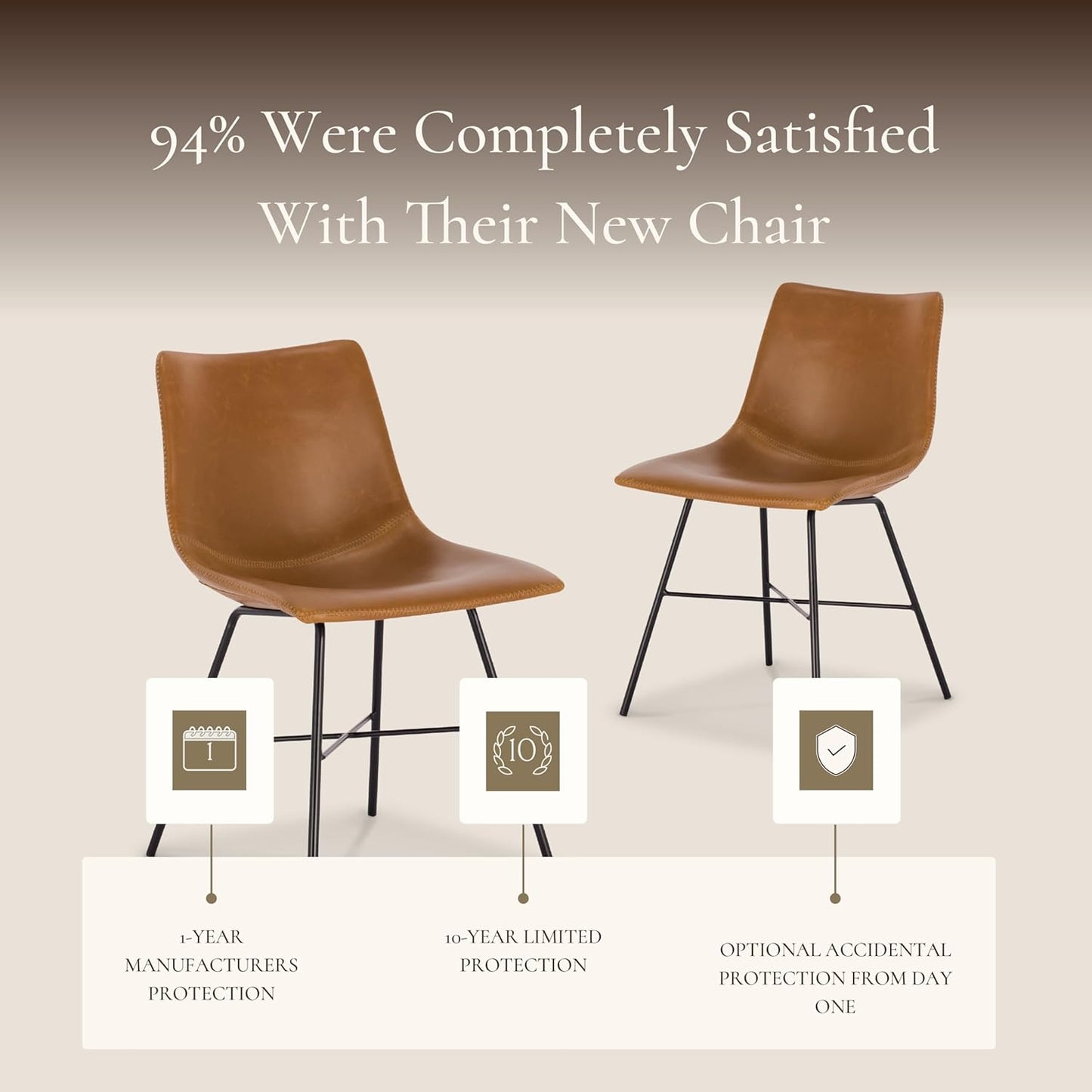 Paxton Dining Chairs, Set of 2 in Tan